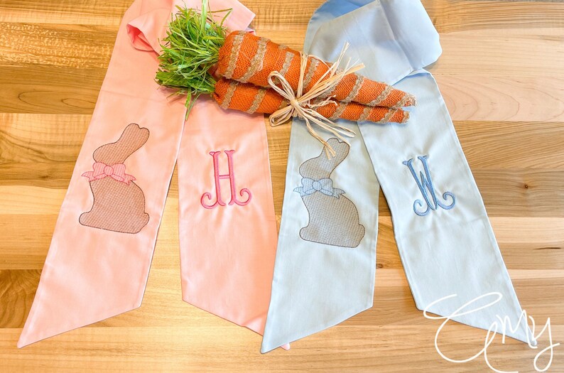 Easter Wreath Sash Door Sash Easter Basket Bow Personalized Etsy