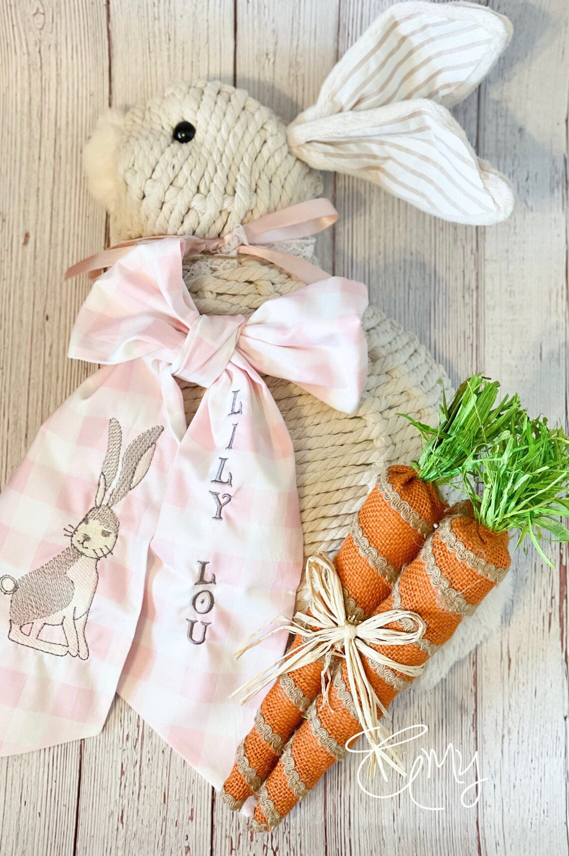 Easter Basket Sash Bow Wreath Sash Swaddle Sash Etsy