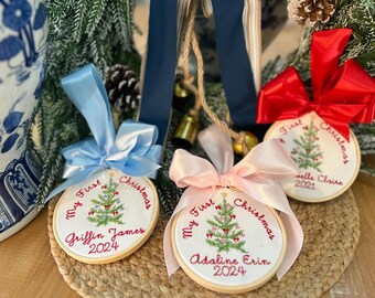 Babys First Christmas Ornament Etsy