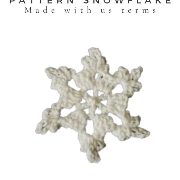 Snowflake pattern [DIGITAL PATTERN ONLY - crochet] (snowflake)