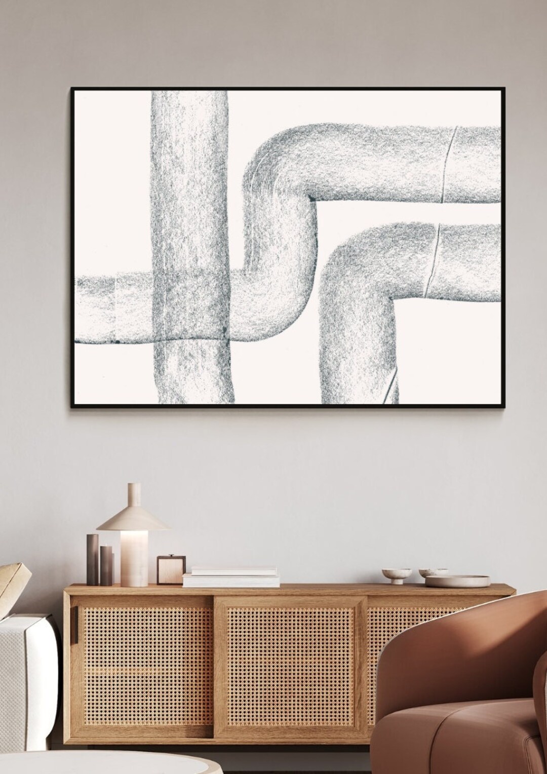 Hand Drawn Abstract Drawing/ Digital Download/ Wall Art/ Abstract Art ...