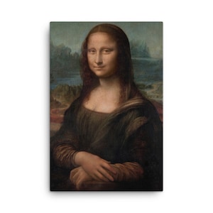 EbonyWarriorLLC Mona Lisa 1503 by Leonardo da Vinci Canvas Art Print