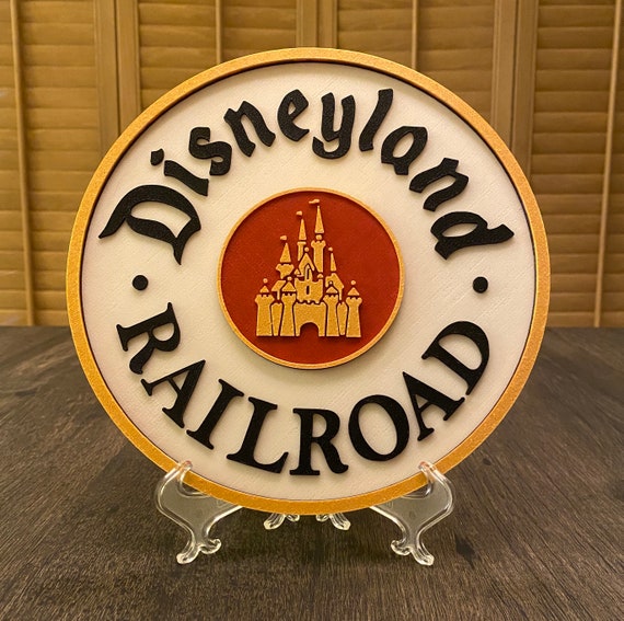 Disneyland Railroad Inspired Disney Sign - Etsy