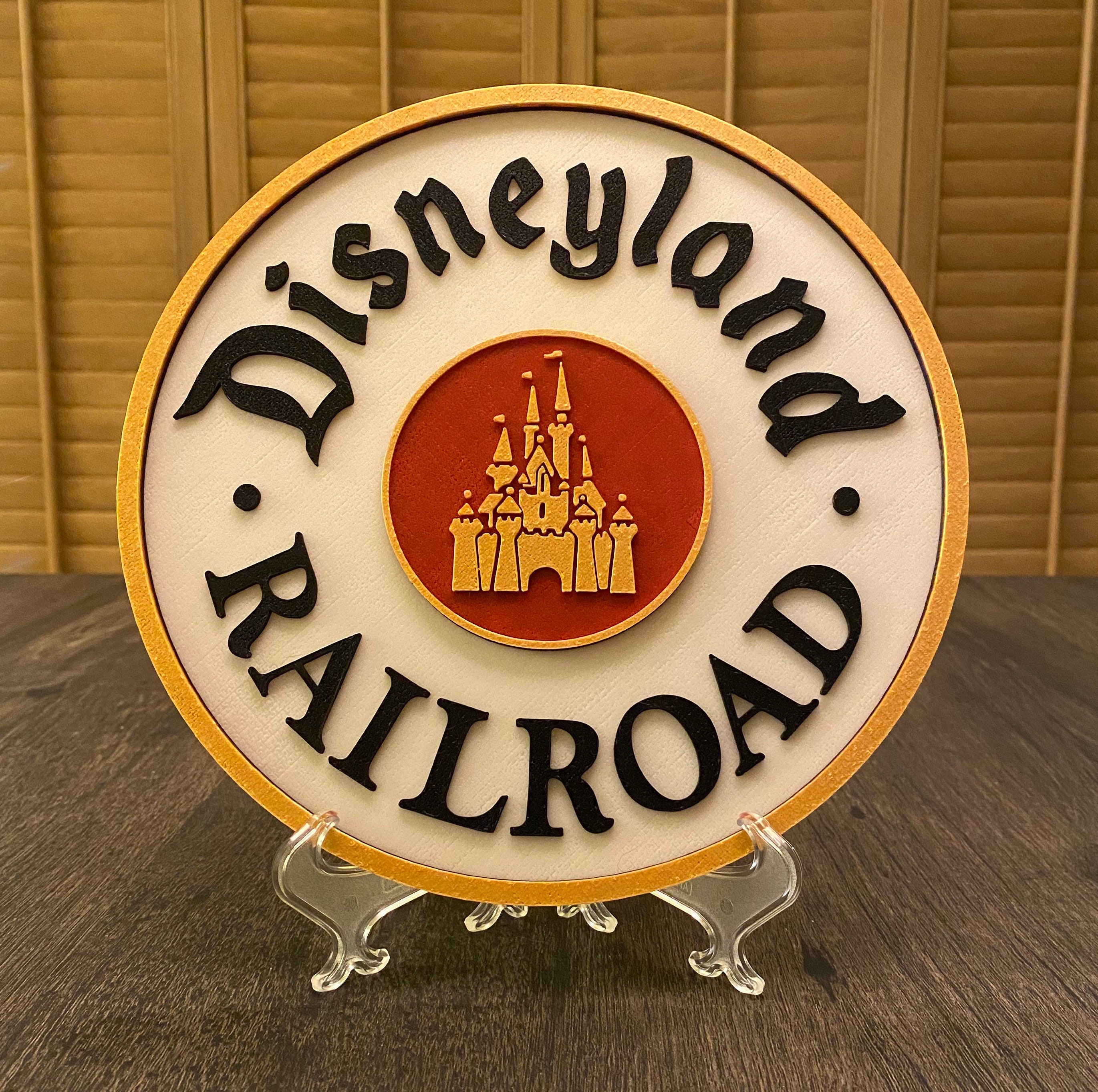 Disneyland Railroad Inspired Disney Sign - Etsy