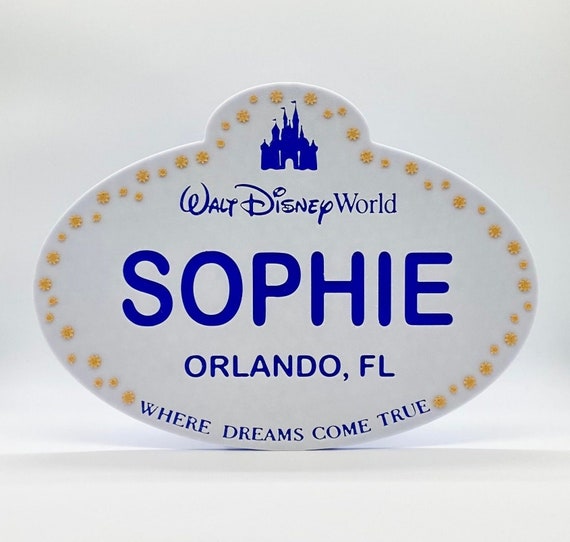 Personalized Walt Disney World Cast Member Name Tag Disney Sign