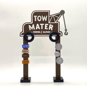 Tow Mater Towing and Salvage Inspired Cars Disneyland/Disney World/Radiator Springs Pixar Disney Stand Up Sign!!