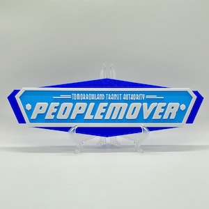 Peoplemover Disneyland/Disney World Inspired Disney Sign!! (Light Blue)