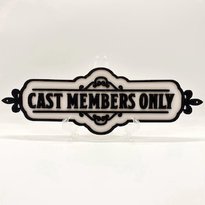 Cast Members Only Inspired Disney Sign!!