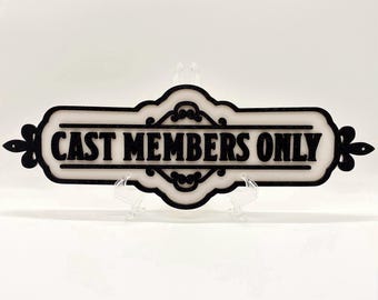 ¡Letrero de Disney inspirado solo para miembros del elenco!