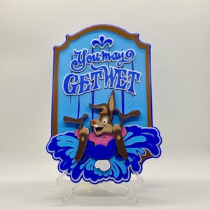 Splash Mountain Brer Rabbit You May Get Wet Disneyland / Disney World Inspired Disney Sign!!!
