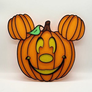 Mickey Halloween Pumpkin Face Inspired Disneyland/Disney World Sign!!!