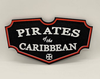 Pirates of the Caribbean Inspired Disneyland/Disney World Disney Sign!!