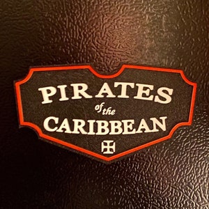Pirates of the Caribbean Disneyland/Disney World Inspired Disney Magnet!!!