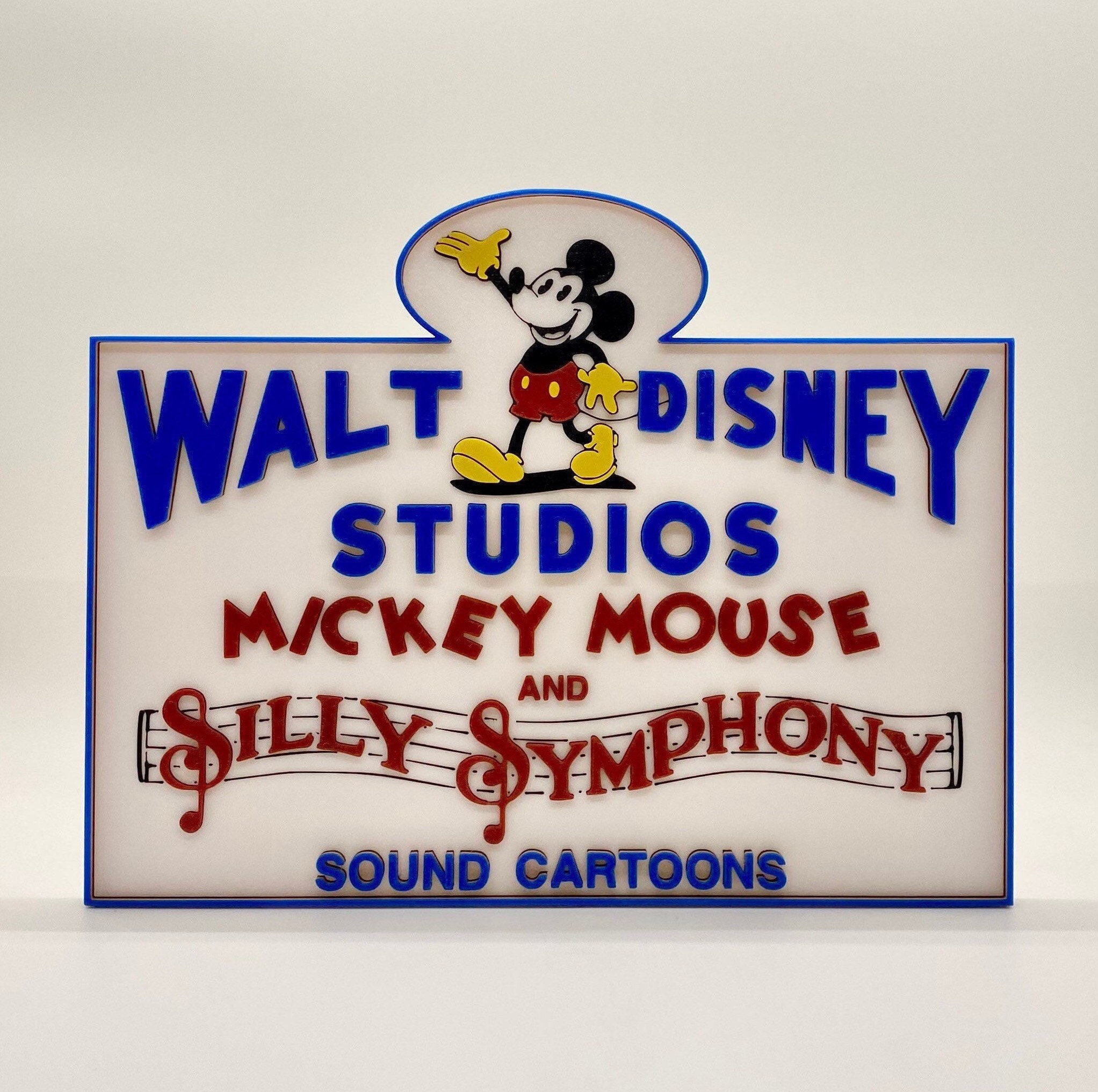 WALT DISNEY Mickey Mouse 看板 Mickey Mouse Silly Symphony / Walt Disney Studios Disneyland