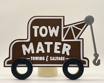 Tow Mater Towing and Salvage Inspired Cars Disneyland/Radiator Springs Disney/Pixar Sign!!