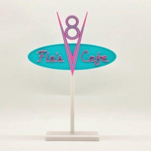 Flo’s V8 Cafe Cars Disneyland/Radiator Springs Inspired Pixar Disney Stand Up Sign!!