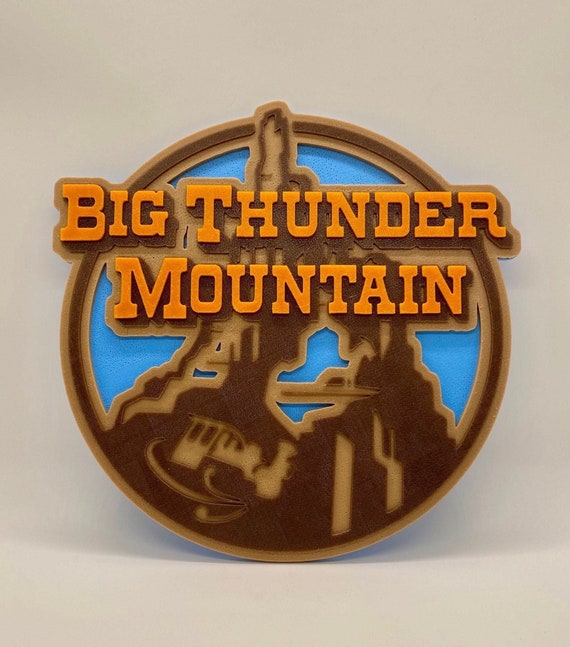 Big Thunder Mountain Railroad FRAMED Attraction Poster