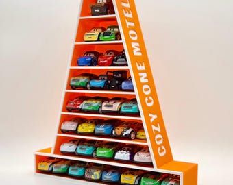 Cozy Cone Motel Mini Cars Display Shelves, Disney Pixar Inspired