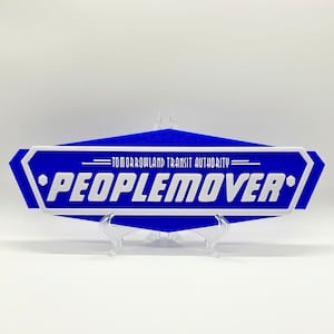 Peoplemover Disneyland/Disney World Inspired Disney Sign!! - (Dark Blue)