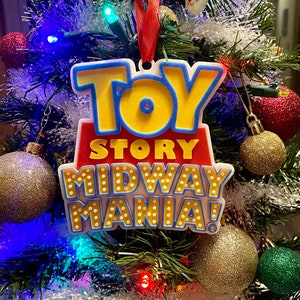 Enfeite de Natal inspirado na Toy Story Midway Mania da Disneylândia/Disney World!!!