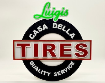 Luigi’s Casa Della Tires Quality Service Radiator Springs Cars Disneyland/Disney World Inspired Disney/Pixar Sign!