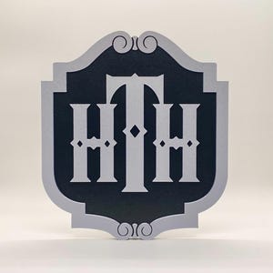 Hollywood Tower Hotel / Twilight Zone Tower of Terror Inspired Disneyland/Disney World Disney Sign!! - Black and Silver