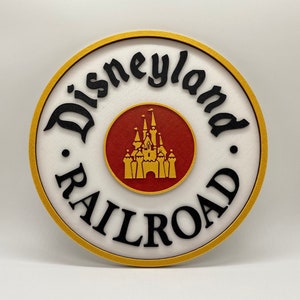 Disneyland Railroad Inspired Disney Sign