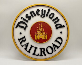 Disneyland Railroad 40周年記念プレート　シリアルナンバー Disneyland Railroad Inspired Disney Sign - Etsy