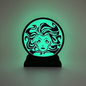 Decorazione ispirata a Disneyland/Disney World, Madame Leota Haunted Mansion, che si illumina al buio/luce nera!!!
