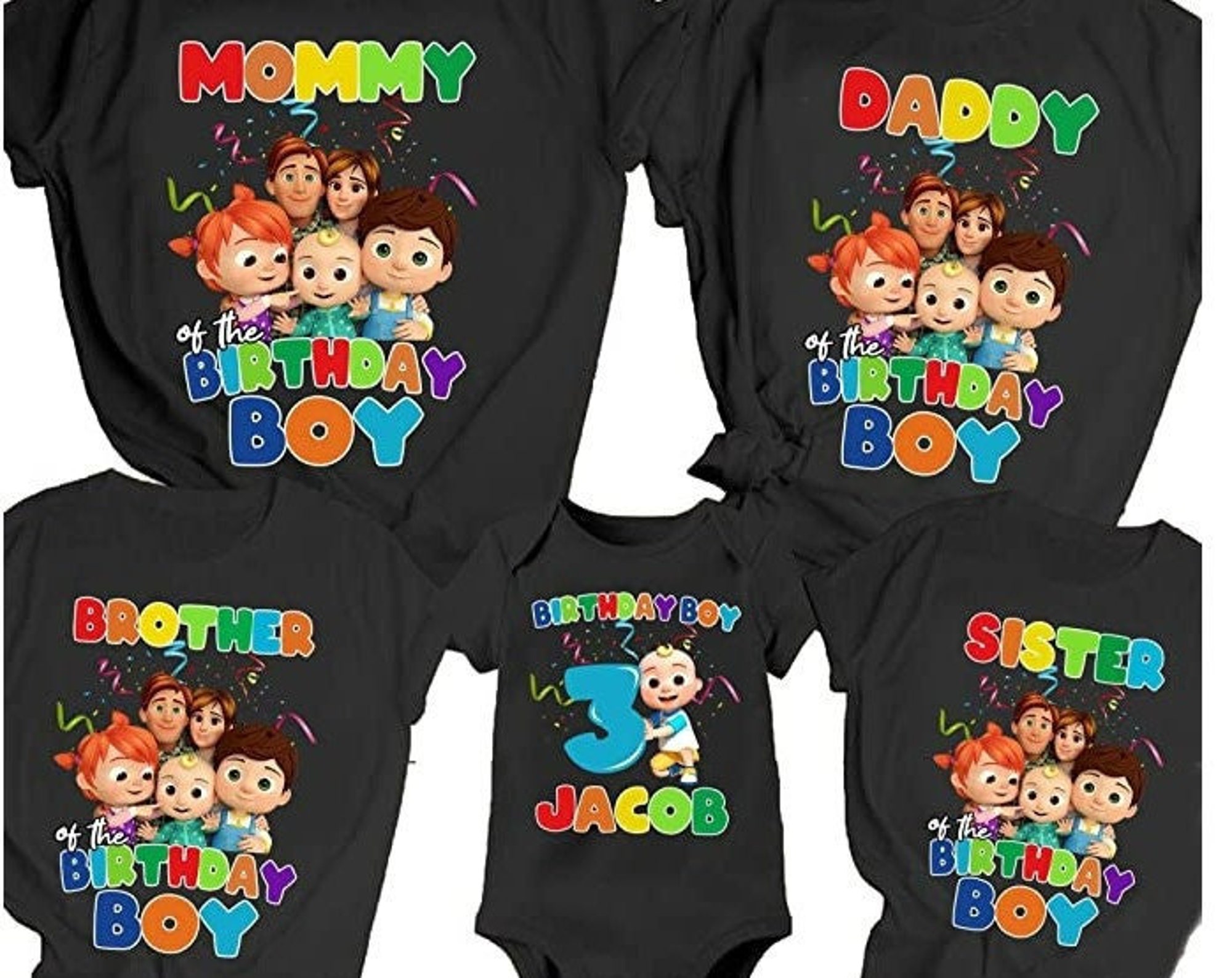 Discover Coco Confetti Melon Design - Matching Family Birthday Shirt