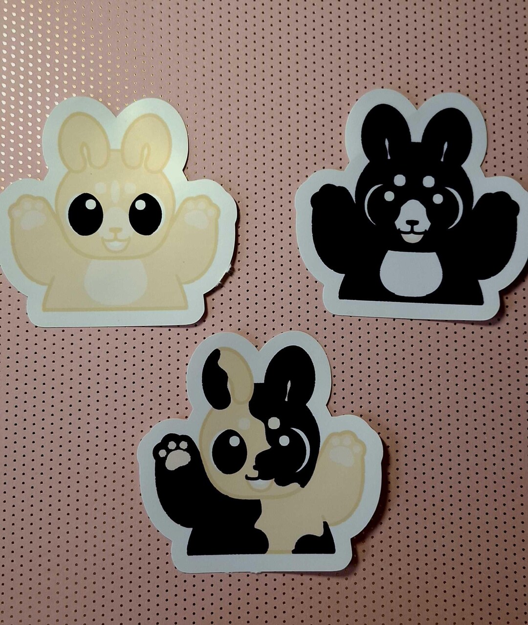 Bunny Peeker Stickers - Etsy