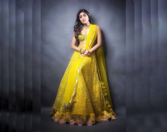 haldi dress for bride