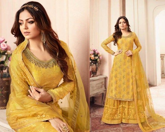 Where To Buy Yellow Suits For Haldi Function | Yellow suit, Yellow dress,  Haldi outfits