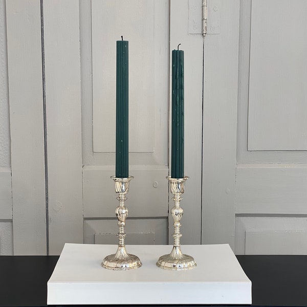 K240502 / 2 PCS Set / Vintage Retro Candle Holder / Postmodern Vintage Candlestick / 1980s / Gorgeous Elegant Design