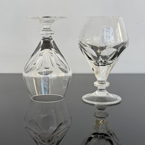 高級ヴィンテージコニャックグラス5個 / 70年代 / スタイリッシュ、頑丈、高品質のハンドカット / ドイツ製 / ブランデーグラス コニャックスニフター