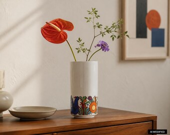 Villeroy & Boch Acapulco Vase 1970s – Vintage Porcelain Utensil Holder – Christine Reuter – Mid Century Flower Power