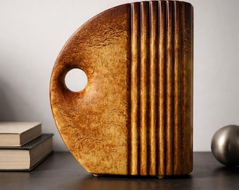 Mid-Century Italian Art Pottery Vase – Roberto Rigon for Bertoncello – Sculptural 1960s / 70s Design Authentic Italian collectible design