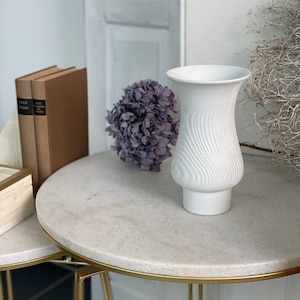 19,5 Tree Relief HUTSCHENREUTHER easy, white vintage vase HUTSCHENREUTHER biscuit porcelain