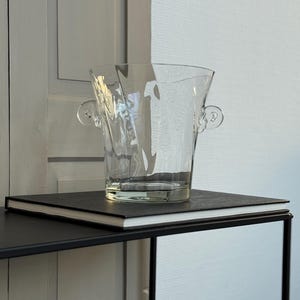 Ice bucket / wine cooler / champagne cooler / champagne wine cooler made of glass /