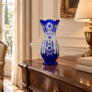 Vintage überfangglas vase