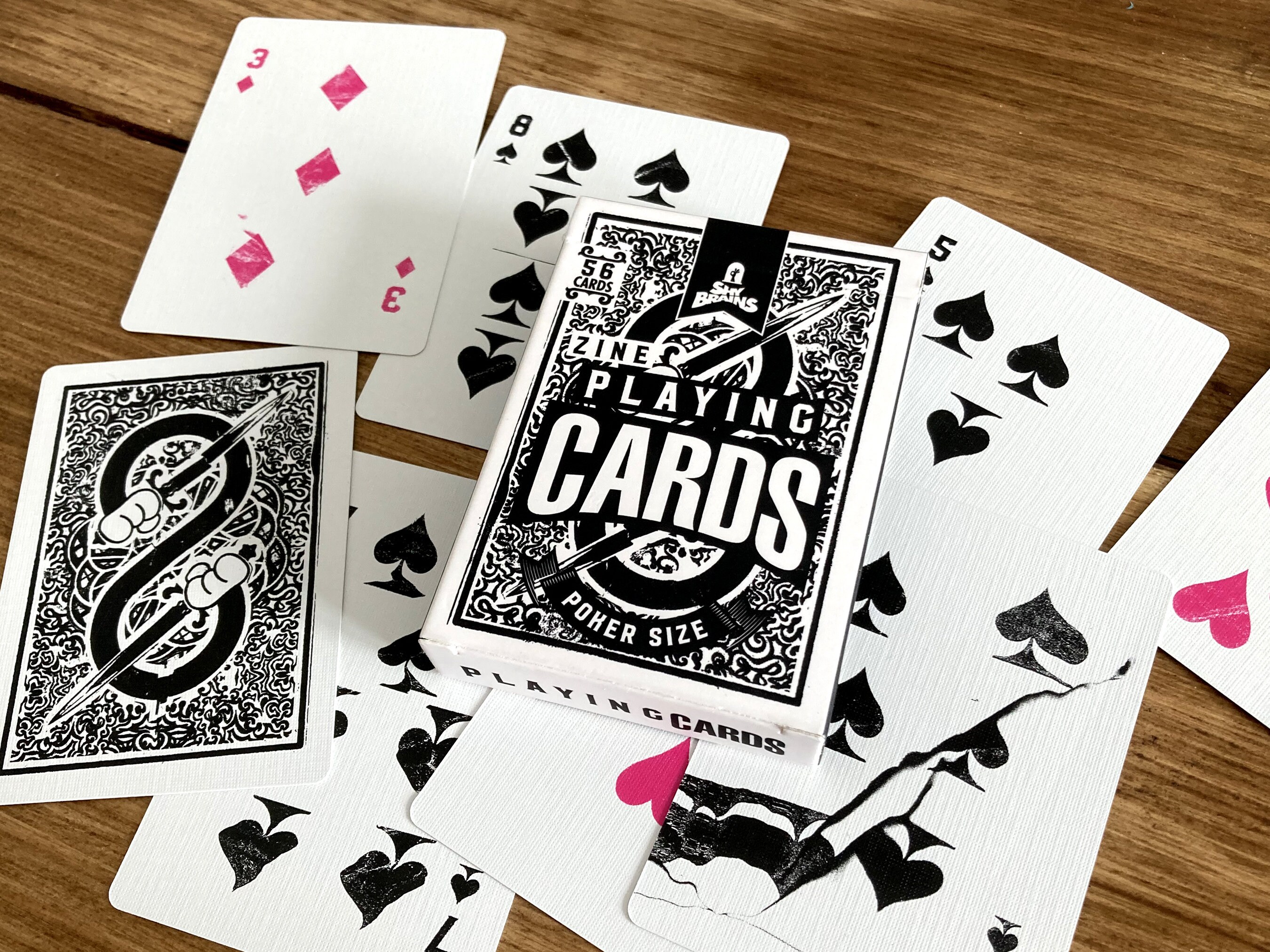 Zine Deck Playing Cards - Hand Cut/pasted & Scanned Poker Cards