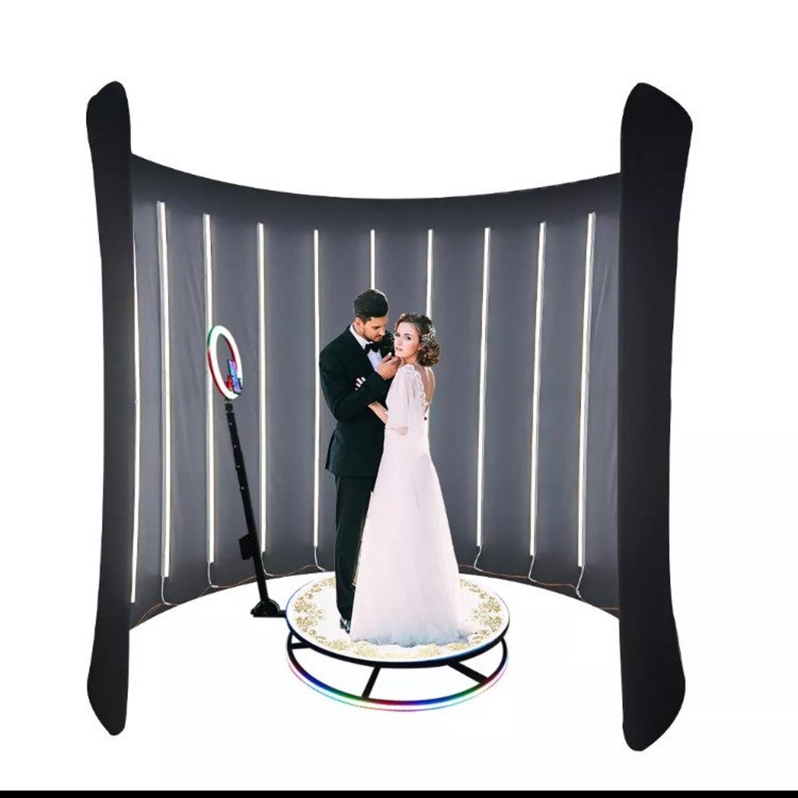 360 Booth Backdrop Photo Booth 360 Photo Booth Wedding Etsy