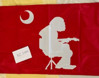 2ft x 3ft Mikey Flag - NC State Wolfpack RED & WHITE