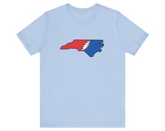 North Carolina Stealy Bolt | Unisex Short Sleeve Tee