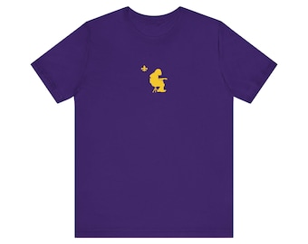 Mikey Houser + fleur de lis Centered; Unisex Short Sleeve Tee