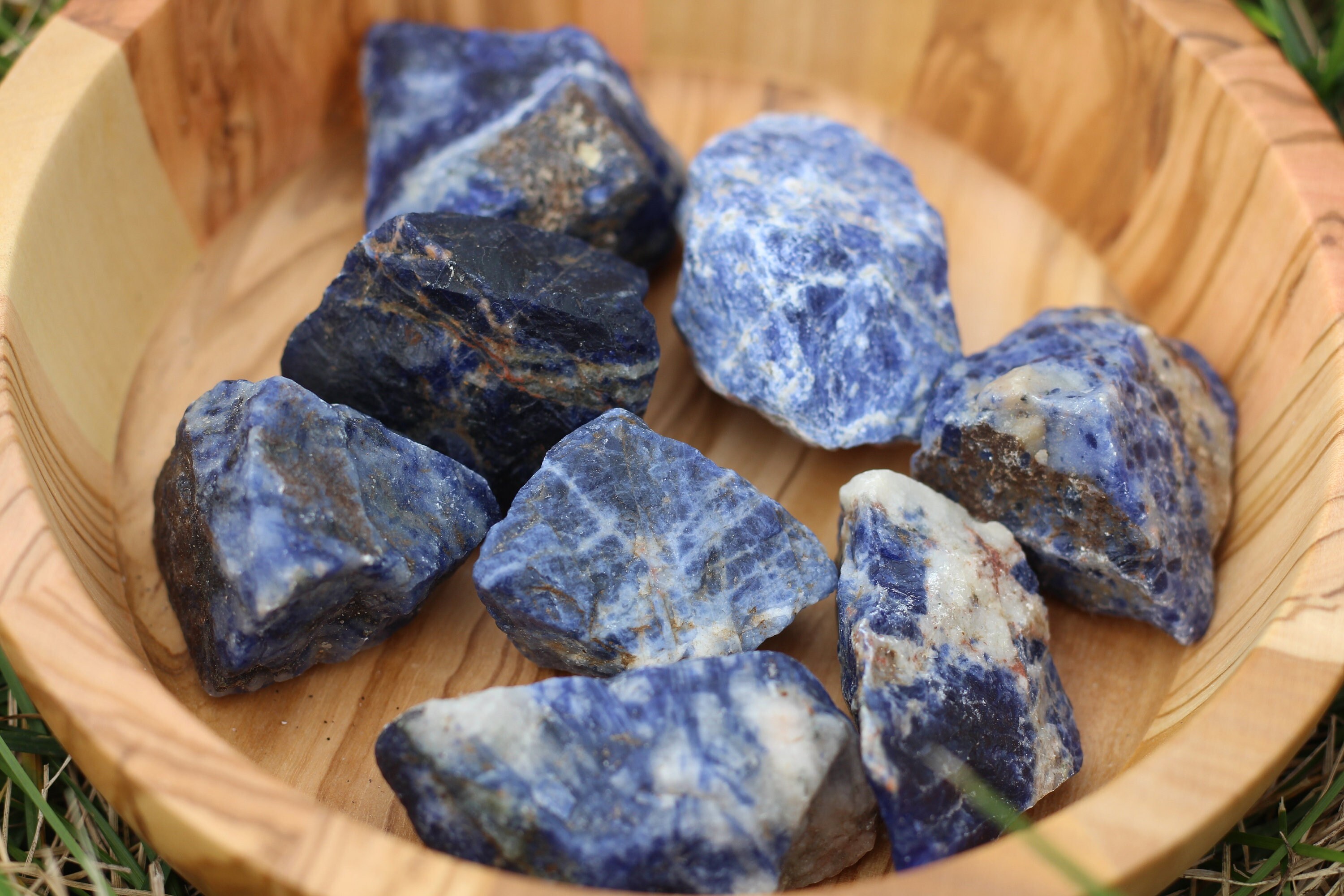Sodalite 6 mm perle ronde A+ Afrique du Sud - BeauMonde Bijoux