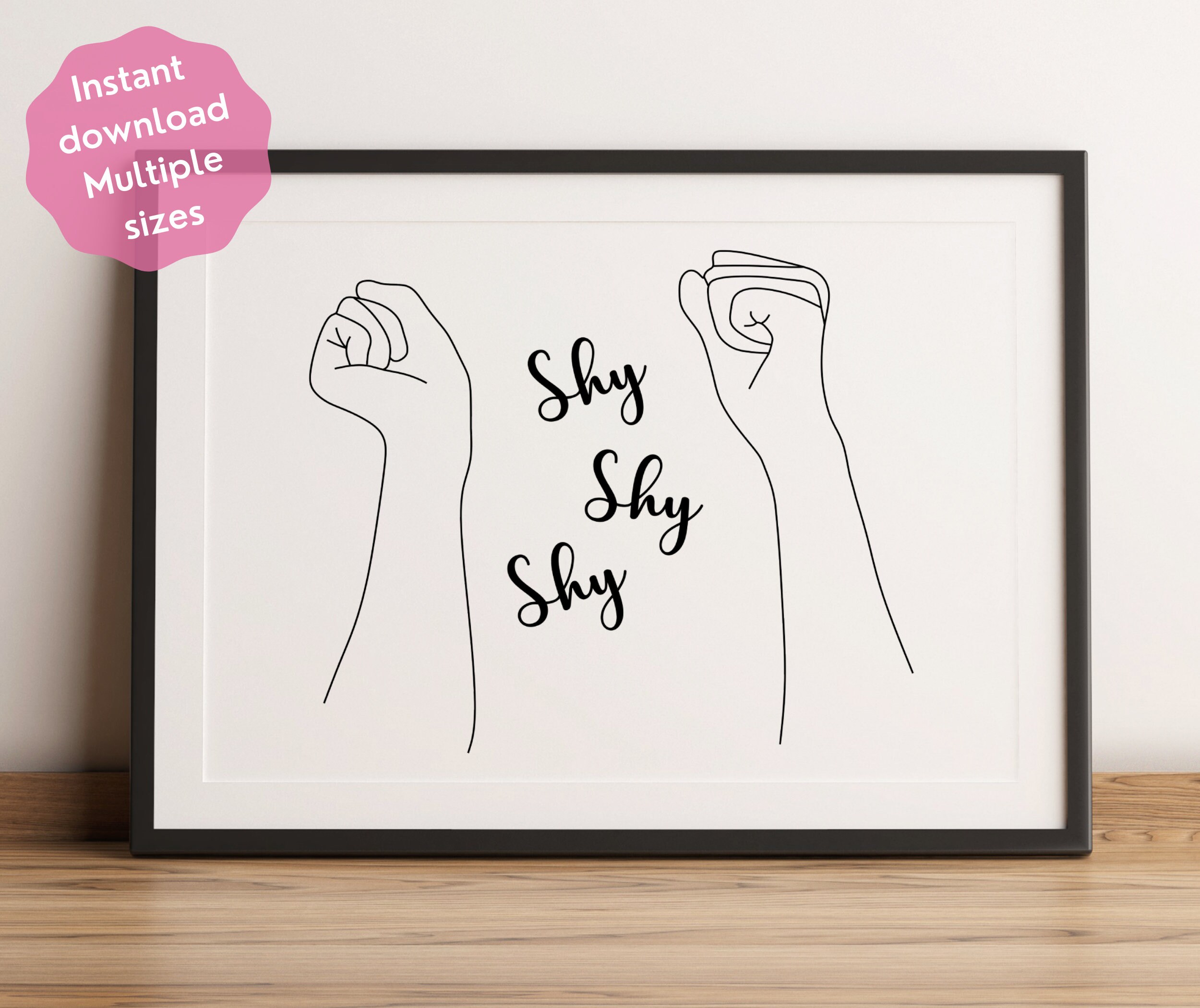 Twice Kpop Poster Shy Shy Shy Sana Cheer Up Mv Etsy Finland