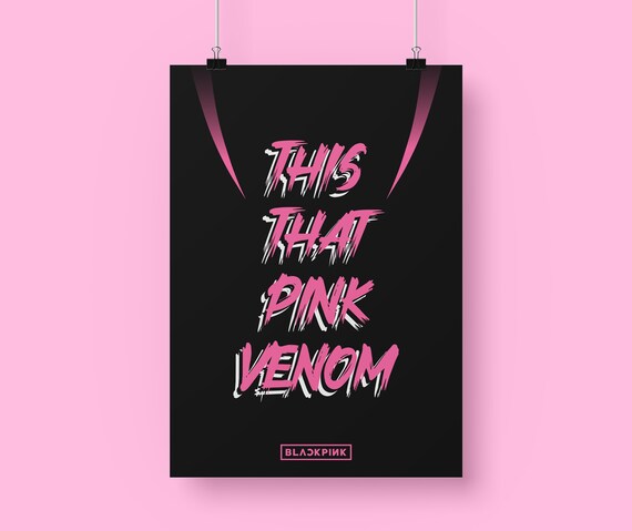 Blackpink Pink Venom Poster This That Pink Venom BLACKPINK - Etsy