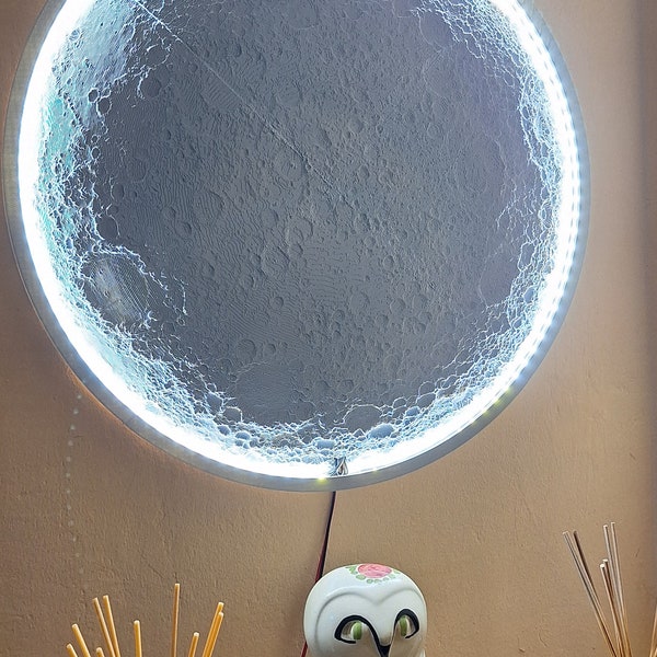 Wall Moon Lamp stl file for 3d printing (DIGITAL FILE ONLY!!)