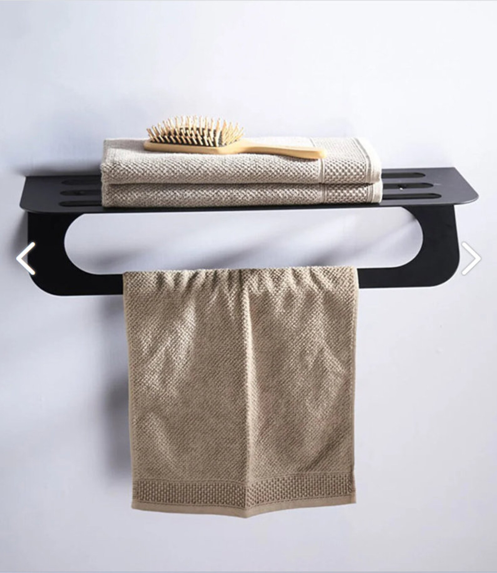 Bath Rack & Towel Holder, Towel Holder, Minimalist Metal Black Towel ...